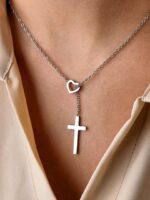 Heart Cross Necklace