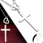 Heart Cross Necklace - Image 5