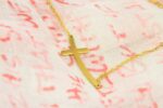 Curve Cross Necklace Gold Plated - Image 3
