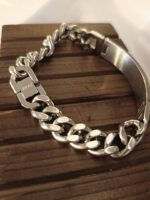Gold Cross Tag Chain Bracelet - Image 6