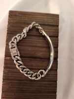 Gold Cross Tag Chain Bracelet - Image 4