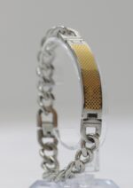 Gold Cross Tag Chain Bracelet - Image 3