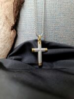 Gold Edges Cross Necklace - Image 6