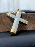 Gold Edges Cross Necklace - Image 5