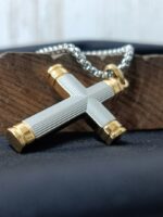 Gold Edges Cross Necklace - Image 4
