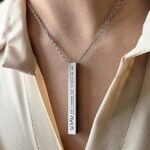 Highs And Lows Vertical Bar Necklace