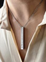 Highs And Lows Vertical Bar Necklace