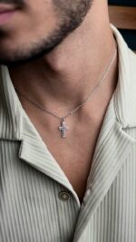 Hollow Out Cross Pendant Necklace - Image 5