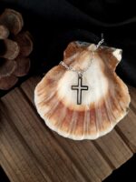 Hollow Out Cross Pendant Necklace - Image 4