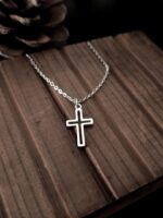 Hollow Out Cross Pendant Necklace - Image 3