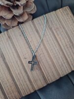 Hollow Out Cross Pendant Necklace - Image 2