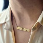 I Found The One Arabic Bar Necklace Gold Plated - وجدت من تحبه نفسي