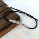 Jesus Braided Rope Black Bracelet