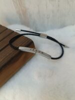 Jesus Braided Rope Black Bracelet - Image 3