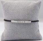 Jesus Braided Rope Black Bracelet - Image 4