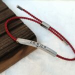 Jesus Braided Rope Red Bracelet