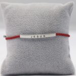 Jesus Braided Rope Red Bracelet - Image 3