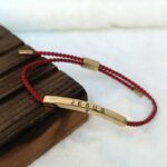 Jesus Braided Rope Red Bracelet