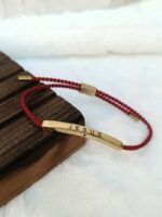 Jesus Braided Rope Red Bracelet