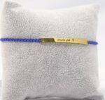 Your Will Arabic Braided Rope Blue Bracelet Gold - Image 2