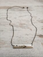 Your Will Be Done Arabic Bar Necklace - لتكن مشيئتك - Image 2