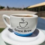 Elegant "Grace Brew" Mug with Saucer for Espresso and Turkish Coffee.